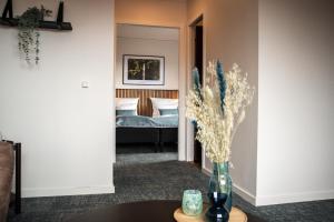 Hotel Phønix Hjørring 객실 침대