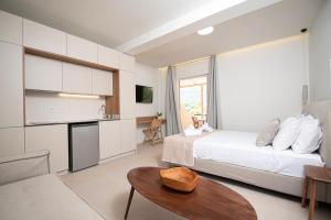 Кровать или кровати в номере CK Apartments