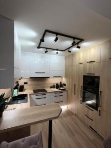 Kuchyň nebo kuchyňský kout v ubytování SiestaKey Apartmán 14
