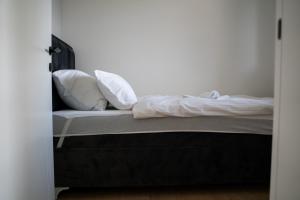 Un pat sau paturi într-o cameră la Apartmani Laketić