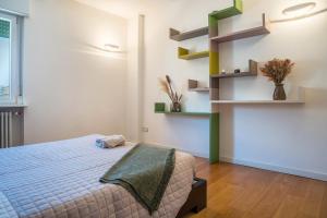 Katil atau katil-katil dalam bilik di Appartamento Muse