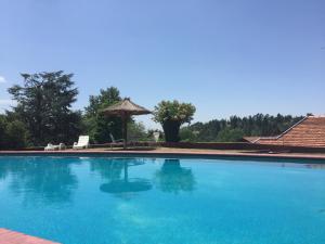 einen großen blauen Pool mit Pavillon in der Unterkunft Las Verbenas Hotel in La Cumbrecita + 30 Fotos