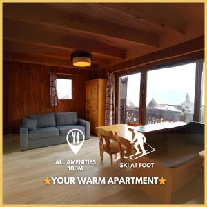 Posezení v ubytování Appartement Ski au pied - Courchevel La Tania