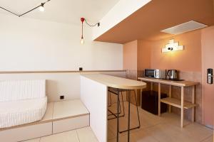 Kuchyň nebo kuchyňský kout v ubytování tent Calvia Beach