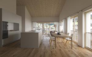 Кухня или мини-кухня в Residenza Grava Ferienwohnungen operated by JUFA Hotel Savognin
 +4 фотографии