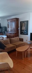 TV a/nebo společenská místnost v ubytování maison savoyarde