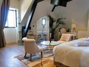 Château Camiac客房内的一张或多张床位