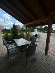 Balkón alebo terasa v ubytovaní Mazurskie El Dorado