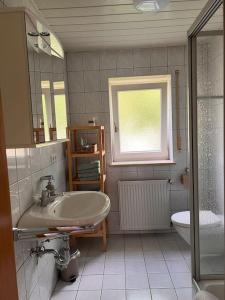 Koupelna v ubytování Wunderschöne Wohnung in perfekter Lage