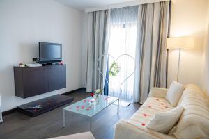 TV a/nebo společenská místnost v ubytování Hotel Napoleon
