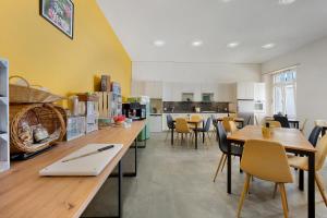 Kuchyň nebo kuchyňský kout v ubytování B&B Bellagio Davos