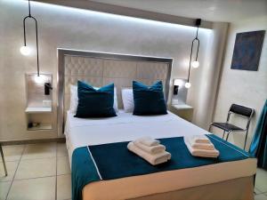 Ένα ή περισσότερα κρεβάτια σε δωμάτιο στο Modern house