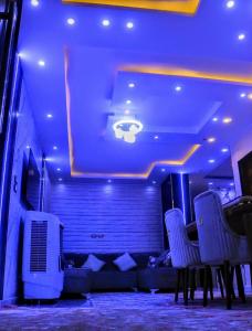 Posezení v ubytování Deluxe villa Gardenia Pyramids