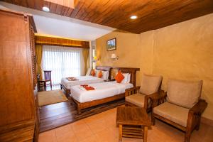 Katil atau katil-katil dalam bilik di Pokhara Batika