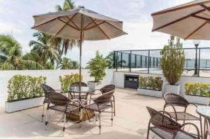 Zahrada ubytování Apartamento na beira mar em João Pessoa