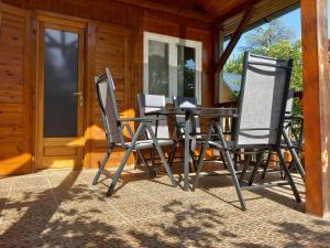 Patio nebo venkovní prostory v ubytování Brigi Apartman