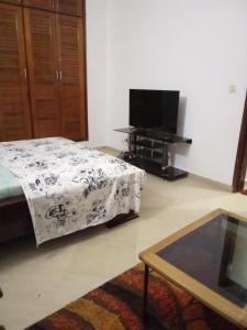 โทรทัศน์และ/หรือระบบความบันเทิงของ Résidence Studio meublée