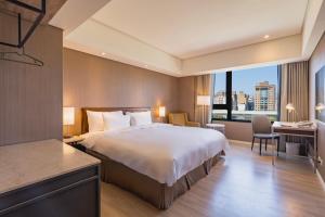 Katil atau katil-katil dalam bilik di 家美瑞品 台北 - Jiamei Hotel