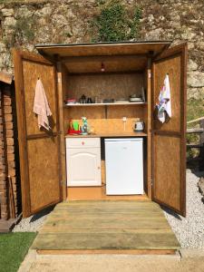 Kuchyň nebo kuchyňský kout v ubytování Tranquility Tent