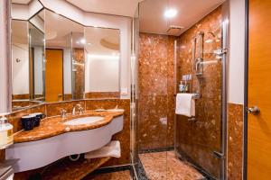 Bilik mandi di 家美瑞品 台北 - Jiamei Hotel