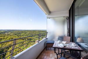 Balkón nebo terasa v ubytování Timmendorfer Strand-Apartment
