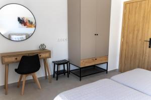 Postel nebo postele na pokoji v ubytování Phos de Antiparos
