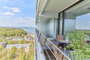 Balkón nebo terasa v ubytování Timmendorfer Strand-Apartment