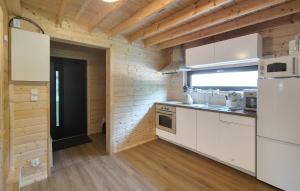 Dapur atau dapur kecil di Gorgeous Home In Nowe Warpno With Sauna