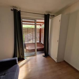 Posezení v ubytování Le chalet de Langevin