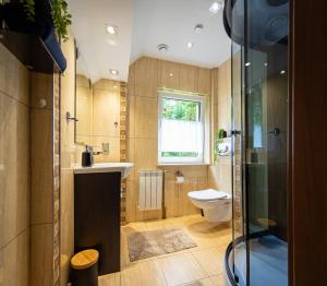 Un baño de LEŚNE ZACISZE Wisła - Jacuzzi, Bacówka, Niesamowite Widoki