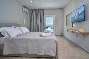 Postel nebo postele na pokoji v ubytování Mini Villa Tsaros