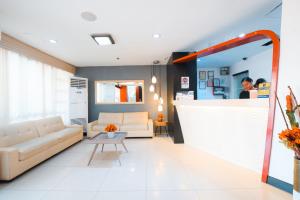 Posezení v ubytování Travelbee Business Inn