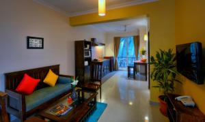 Istumisnurk majutusasutuses TreeHouse Blue Hotel & Serviced Apartments