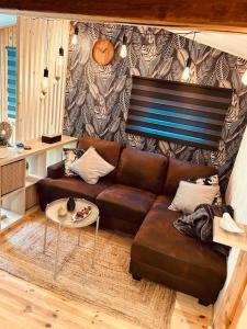 Posezení v ubytování Chalet des faisans