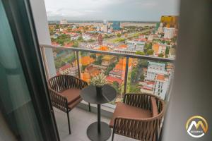 Balkón nebo terasa v ubytování Hotel Serviced Apartments Top One Infinity Pool with View of 360 Degree