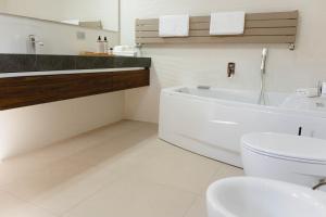 Koupelna v ubytování Ayma B&B