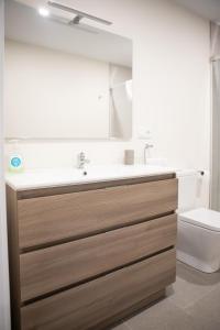 A bathroom at Casa en Tarela, Porto do Son