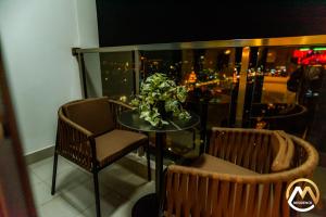 Posezení v ubytování Hotel Serviced Apartments Top One Infinity Pool with View of 360 Degree