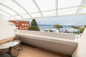 Balkón nebo terasa v ubytování ŠD Portorož Hostel Korotan