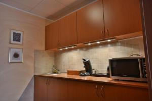 Kuchyň nebo kuchyňský kout v ubytování Hotel Nord
