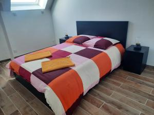 Postel nebo postele na pokoji v ubytování Duplex avec vue sur mer-La Rose des Vents