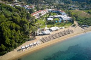 an aerial view of a resort on the beach at Princess Resort, Santikos Collection in Agia Paraskevi