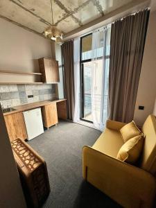 Kuchyň nebo kuchyňský kout v ubytování Hotel black sea