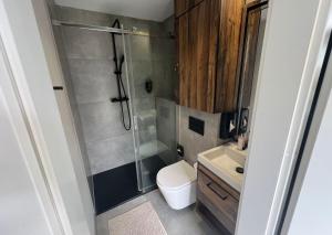 Koupelna v ubytování Hotel Pałac Alexandrinum