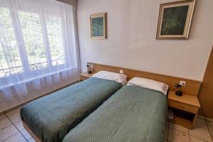 Letto o letti in una camera di Albergo Stazione
