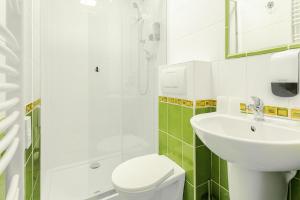 Koupelna v ubytování Hotel Šariš