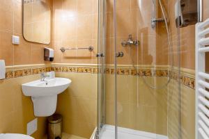 Koupelna v ubytování Hotel Šariš