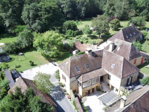eine Luftansicht eines Hauses in der Unterkunft Le Jaonnet in Nabirat