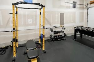 Fitness centrum a/nebo fitness zařízení v ubytování Big Hill Retreat