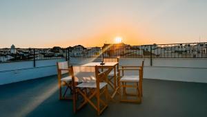 Balkón nebo terasa v ubytování Hostal SA Roqueta Mahon